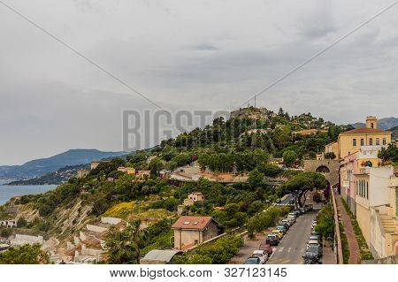 Ventimiglia Italy. 14 June 2019. A View Over In Ventimiglia Italy