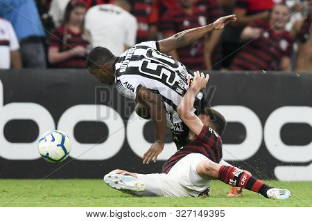 Rio, Brazil - October 10, 2019: Rener Player In Match Between Flamengo And Atletico-mg By The Brazil