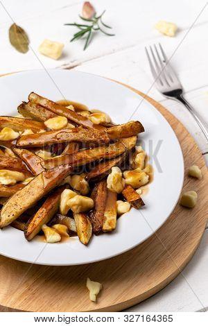 Poutine Vertical Portrait View.
