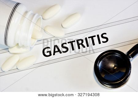 Gastritis Disease-inflammation Of The Mucous Membrane Of The Stomach, Disruption Of Its Work And Pro
