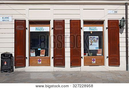 Bratislava, Slovakia - September 03, 2019: French Institute On Sedlarska 358/7 Street. It Was Founde