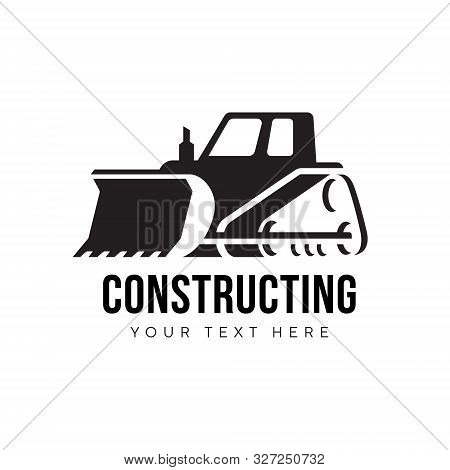 Dozer Abstract Black Logo On White Background