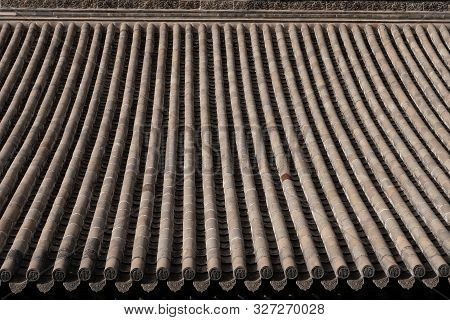 Traditional Chinese Residences Architecture Tile Roof In Tianshui Folk Arts Museum Hu Shi Folk House
