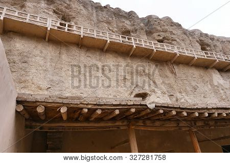 Landscape View Of The Yulin Cave In Dunhuang Ggansu China