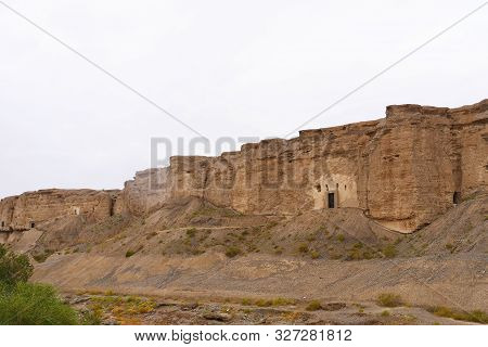 Landscape View Of The Yulin Cave In Dunhuang Ggansu China