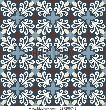 Mosaic Samarkand Seamless Pattern. Modern Geometric Textures.