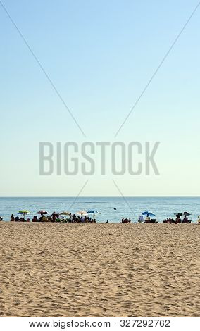 Sanlucar De Barrameda Beach. Cadiz. Andalusia. Spain. Europe. August 25, 2019