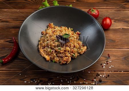 Tori Tyahan Fried Japanese Rice With Vegetables And Chicken In Soy Sauce