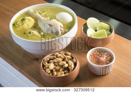 Caldo De Gallina, The Classic Peruvian Chicken Noodle Soup. Cancha