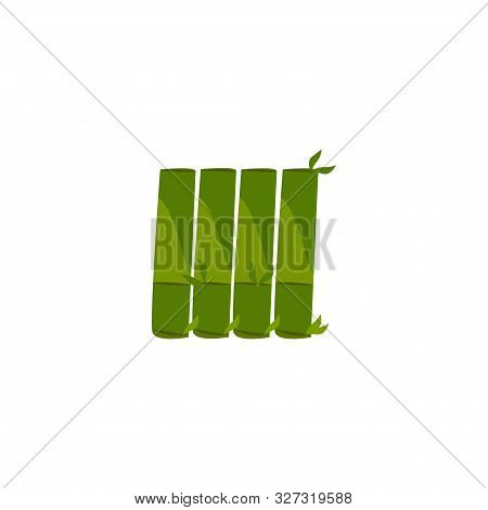 White Isolated Vector Bamboo Rod , Design Eps 10