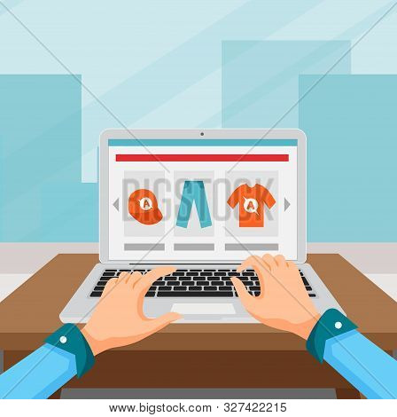 Person Choosing To Buy A Product Online