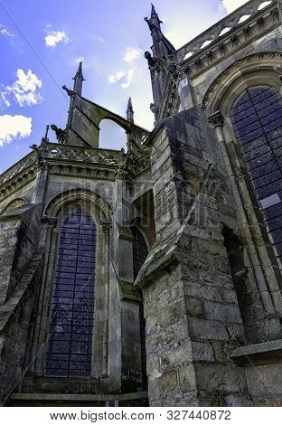 Le Mans, Maine, France - May 28: Cathedral Of Saint Julian (cathedrale St-julien Du Mans) On 28 May 