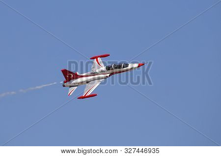 Turkish Stars Airplanes In Konya Airport