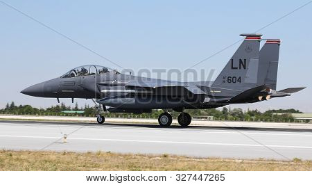 Fighter Aircraft Takes Off From Konya Airport