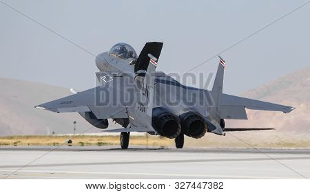 Fighter Aircraft Landing To Konya Airport