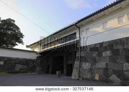 Ote Gate Of Edo Castle In Tokyo, Japan