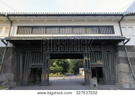 Ote Gate Of Edo Castle In Tokyo, Japan
