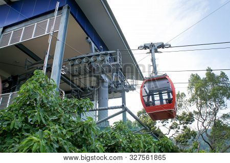 Cable Car Near The Cable Car Station