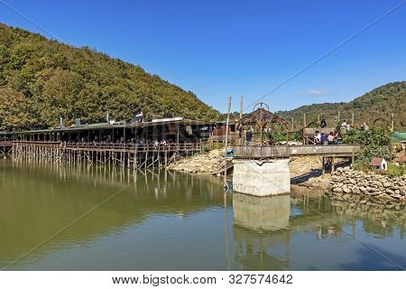 Sile,istanbul,turkey-october 13,2019.saklı Lake Is An Artificial Dam Lake Located In Karamandere Vil