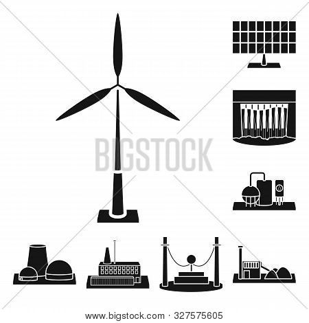 Vector Illustration Of Technology And Bio Symbol. Collection Of Technology And Alternative Stock Vec