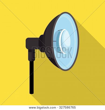 Vector Design Of Light And Setup Sign. Set Of Light And Softbox Stock Vector Illustration.