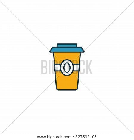 Coffee To Go Icon. Thin Line Symbol Design From Coffe Shop Icon Collection. Ui And Ux. Creative Simp