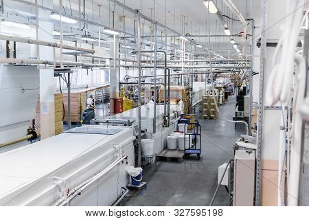 Perm, Russia - October 08, 2019: Work In The Workshop Of The Permskaya Confectionery Factory
