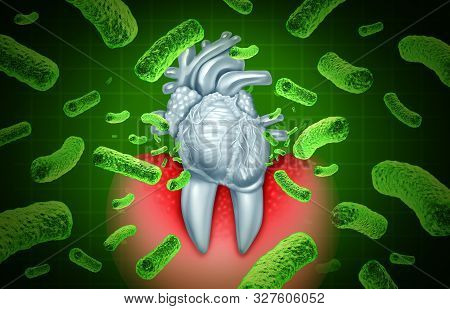 Periodontitis Gum Disease And Poor Oral Hygiene Health Problem As A Bacteria Infection Entering The 