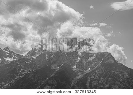 Grand Teton Mountain Range From A Viewpoint