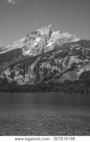 Peak Of Th Grand Teton By Jenny Lake