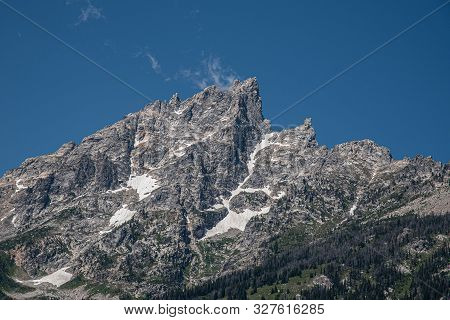 Peak Of Th Grand Teton By Jenny Lake