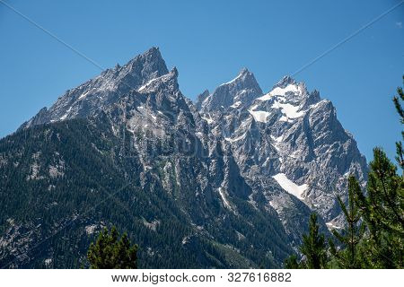 Peak Of Th Grand Teton By Jenny Lake
