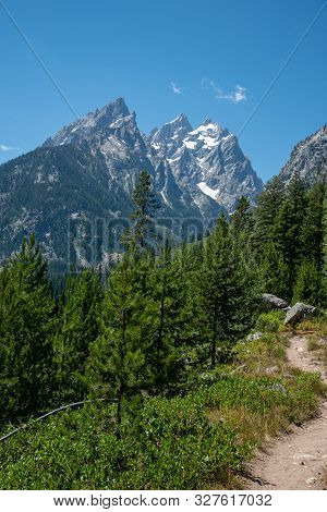 Peak Of Th Grand Teton By Jenny Lake