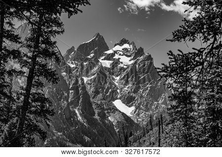 Peak Of Th Grand Teton By Jenny Lake