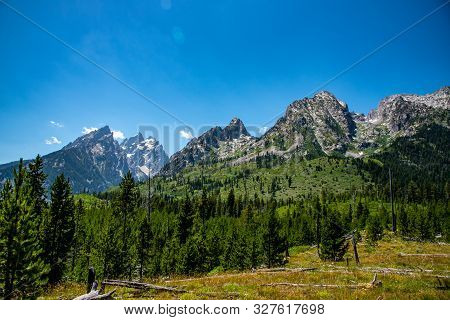 Peak Of Th Grand Teton By Jenny Lake