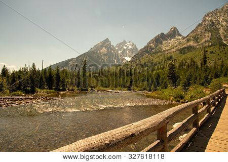 Peak Of Th Grand Teton By Jenny Lake