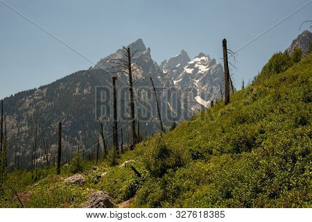 Peak Of Th Grand Teton By Jenny Lake