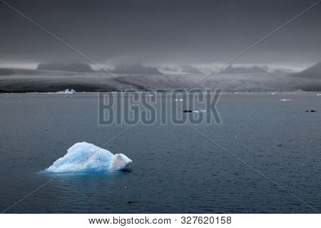 Stormy landscape at Jokullsarlon, Iceland, Europe