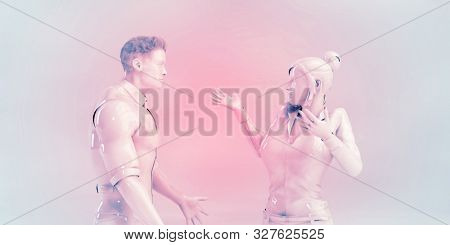 Financial Woes Causing Relationship Problems Concept 3d Render