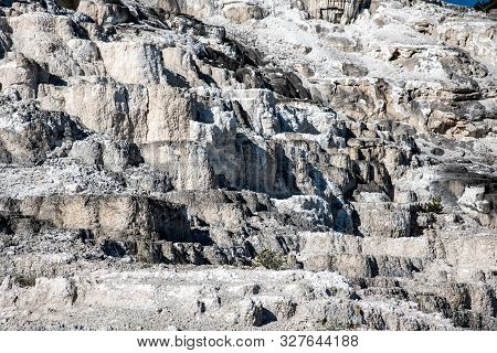Minerva Terraces With Its Travertine Deposits