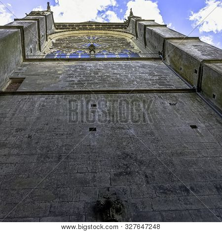 Le Mans, Maine, France - May 28: Cathedral Of Saint Julian (cathedrale St-julien Du Mans) On 28 May 
