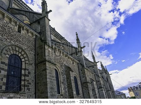 Le Mans, Maine, France - May 28: Cathedral Of Saint Julian (cathedrale St-julien Du Mans) On 28 May 