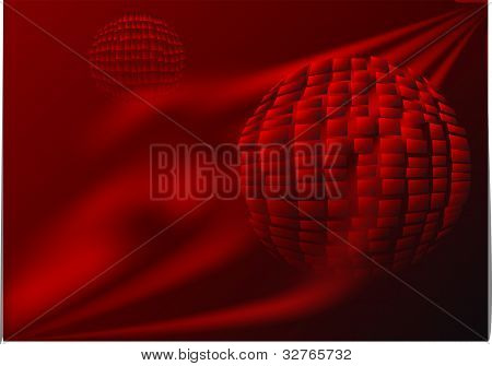 Abstract Red And Black Background