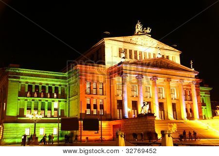 A sala de concertos em Berlim.