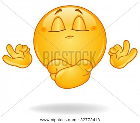 Meditando emoticon