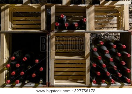 wine cellar in Thallern winer, Gumpoldskirchen near Vienna, Lower Austria, Austria