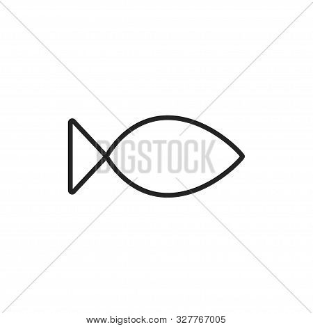 Fish, Food, Sea Icon. Vector Illustration, Flat Design.