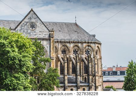 Saint-andré Church In The City Center Of Bayonne In France