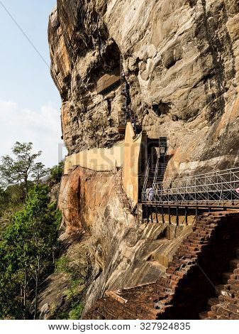 Sigiriya Rock Is An Ancient Fortress In Sri Lanka. Sigiriya Is A Unesco World Heritage Site. This Is