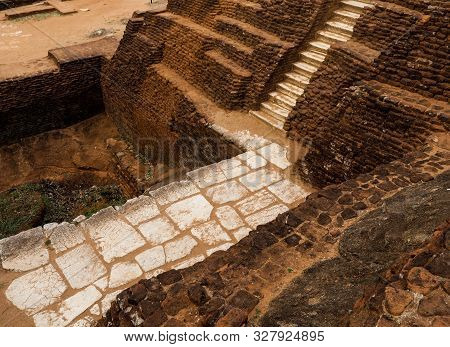 Sigiriya Rock Is An Ancient Fortress In Sri Lanka. Sigiriya Is A Unesco World Heritage Site. This Is